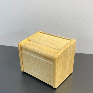 Handmade Wooden Jewelry Box, Brown Color, Top Opening Keepsake, Luxury Wood, Vin